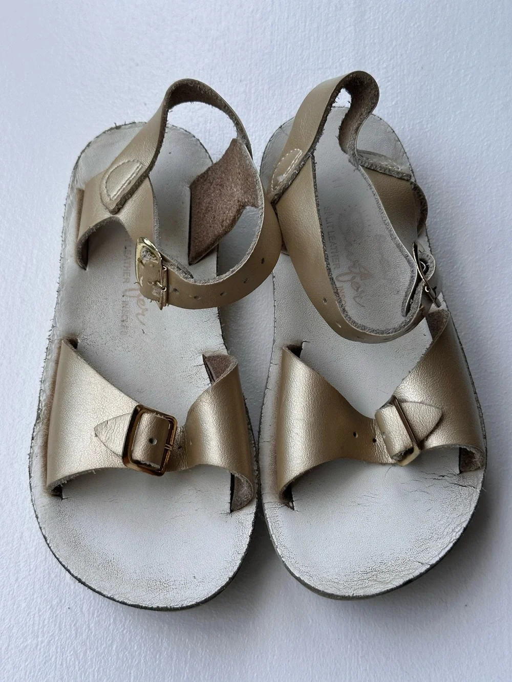 Salt Water Sun-San Surfer Sandal Gold Toddler size 11